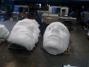 Model of Footballers Face