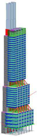 Architectural tower model