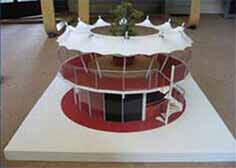 coffee house model for an architect