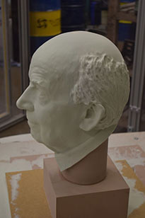 Side View of milled bust