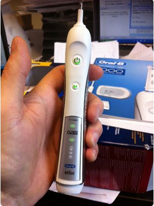 Toothbrush production model laser scanned Toothbrush production model laser scanned