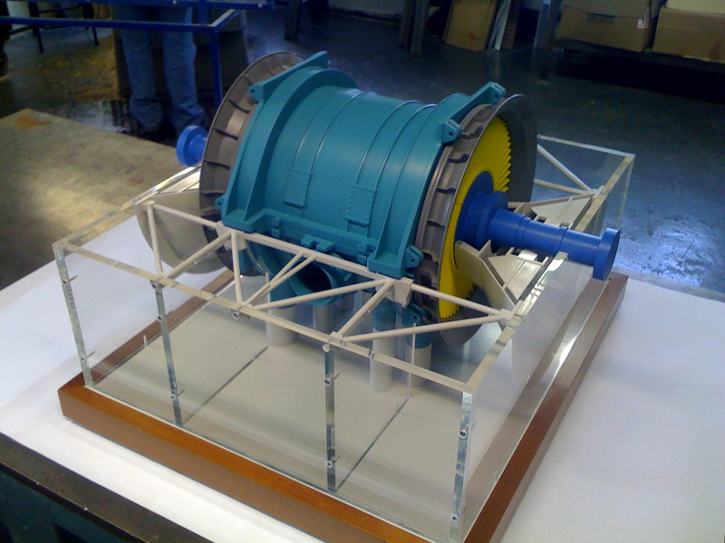 Industrial-turbine-model