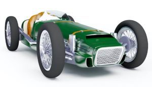 vintage racing car