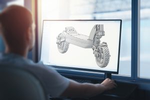 3D CAD Scooter Model